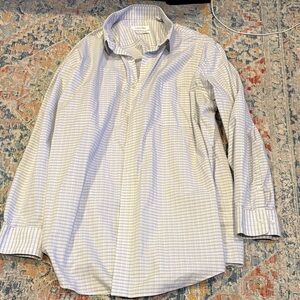 Calvin Klein Men's Light Plaid Button-Down Shirt